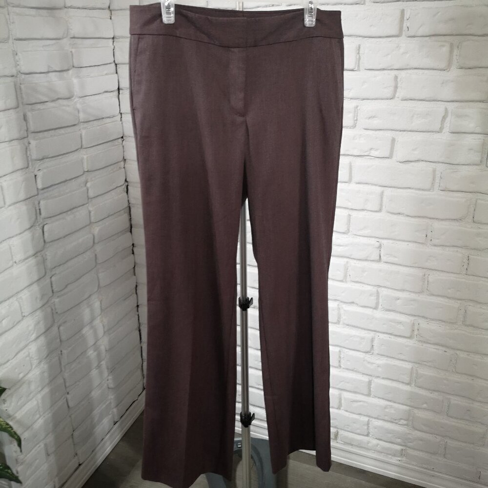 Anne Taylor Factory Ladies Size 12 Dark Rose Slight Flare Dress Pants